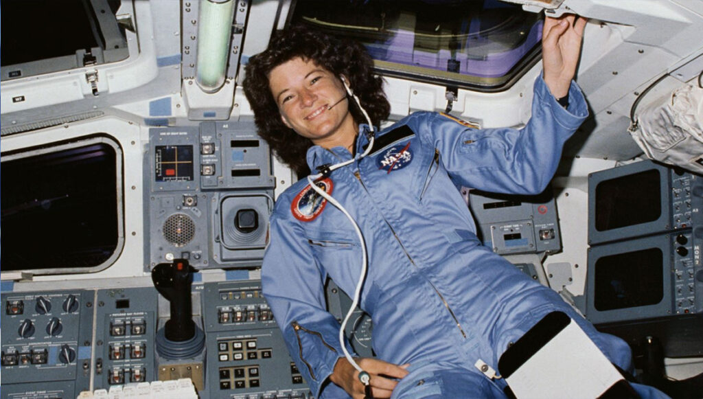 Sally Ride – First American woman in space.